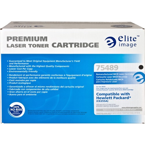 Elite Image  MICR Toner Cartridge, 6000 Page Yield, Black