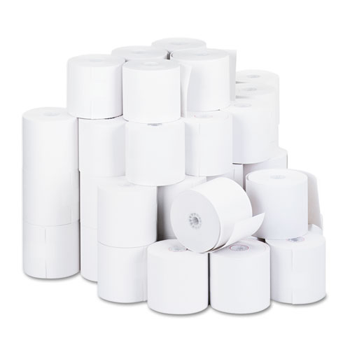 IMPACT AND INKJET PRINT BOND PAPER ROLLS, 0.5" CORE, 2.75" X 190 FT, WHITE, 50/CARTON