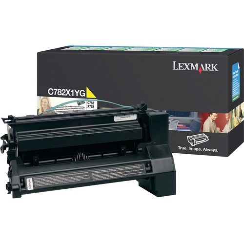 Lexmark C782X1YG Yellow OEM Extra High Yield Print Cartridge