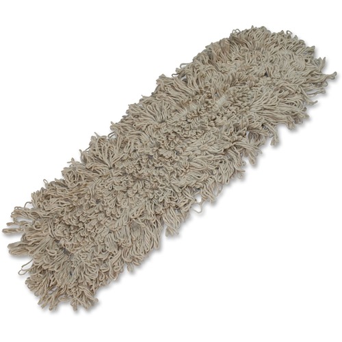 Impact Products  Dust Mop, Looped End, Polyester Backing, 24"x5", White
