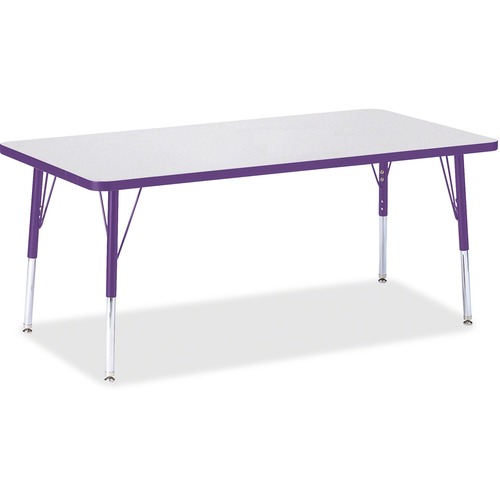 Jonti-Craft, Inc.  Kydz Activity Table, 30"x60"x15"-24", Purple