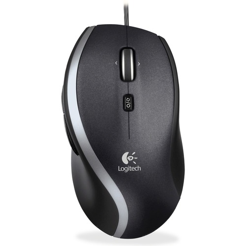 MOUSE,CORDED M500,BK/SV
