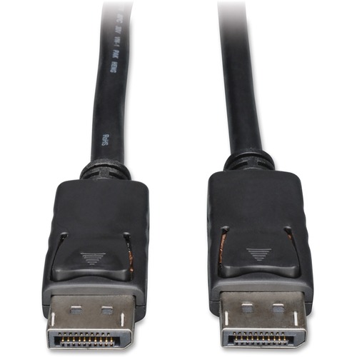 DISPLAYPORT CABLE WITH LATCHES (M/M), 4K X 2K 3840 X 2160 @ 60HZ, 15 FT., BLACK
