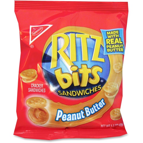 Mondelez International  Peanut Butter Sandwich Snacks, Ritz, 1.5oz, 60/CT