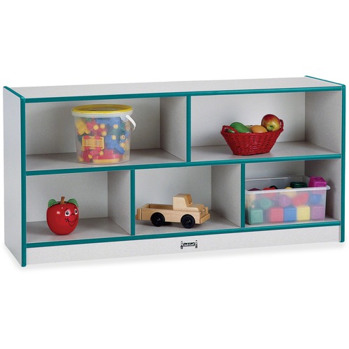 Jonti-Craft, Inc.  Mobile Storage Unit,Toddler,24-1/2"x48"x15",Teal