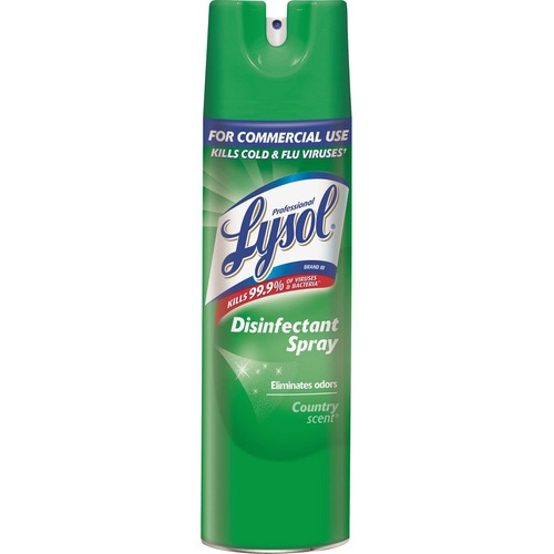 Disinfectant Spray, Country Scent, 19 Oz Aerosol, 12 Cans/carton