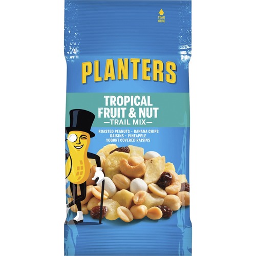 Kraft Foods  Trail Mix, Tropical Fruit and Nut, 2 oz., 72/CT, Multi