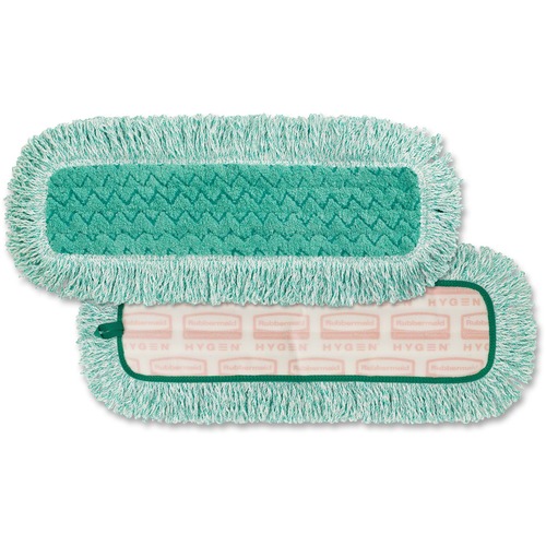 DUST PAD WITH FRINGE, MICROFIBER, 18" LONG, GREEN