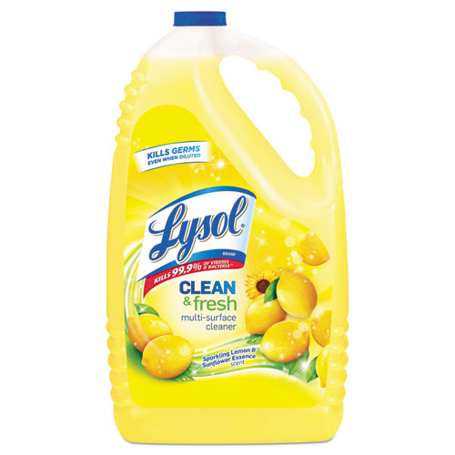 CLEAN AND FRESH MULTI-SURFACE CLEANER, SPARKLING LEMON AND SUNFLOWER ESSENCE, 144 OZ BOTTLE