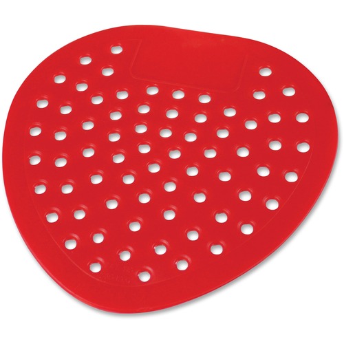 Impact Products  Urinal Screens, Deodorized, Cherry, 8" Diameter, 72/CT, Red