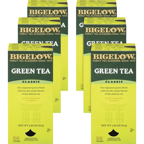 Bigelow  Green Tea Bags, Foil Pouch, 168/CT, Apple Green