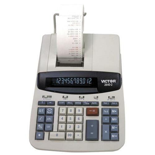2640-2 Two-Color Printing Calculator, Black/red Print, 4.6 Lines/sec