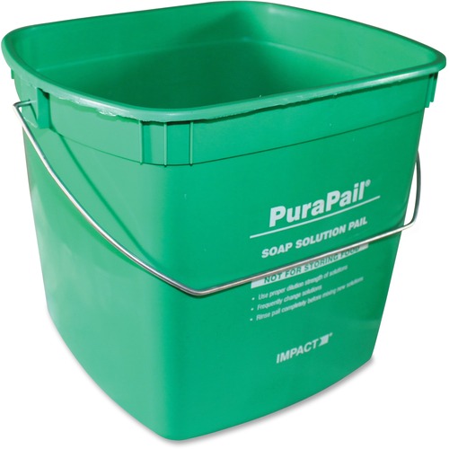 Impact Products  Cleaning Bucket, Meets HACCP, 6Qt, 12/CT, Green
