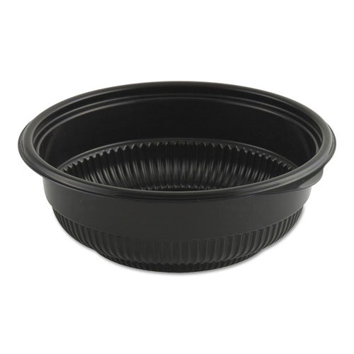 MICRORAVES INCREDI-BOWL BASE, 12 OZ, 5.75" DIA X 2.02"H, BLACK, 250/CARTON