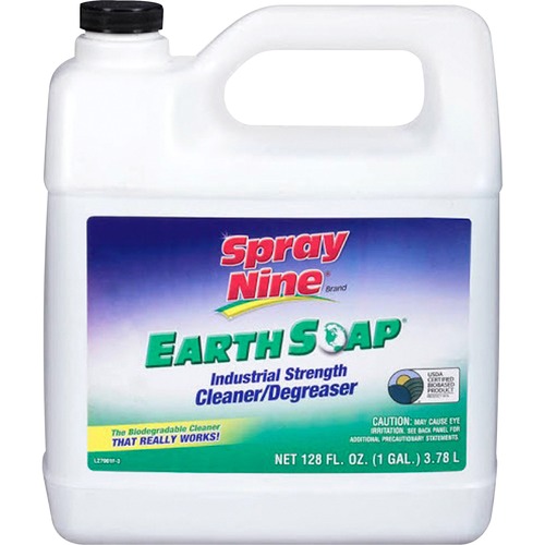 ITW Permatex Inc  Earth Soap Cleaner, Degreaser, Bio-Based, 1 Gallon, Clear