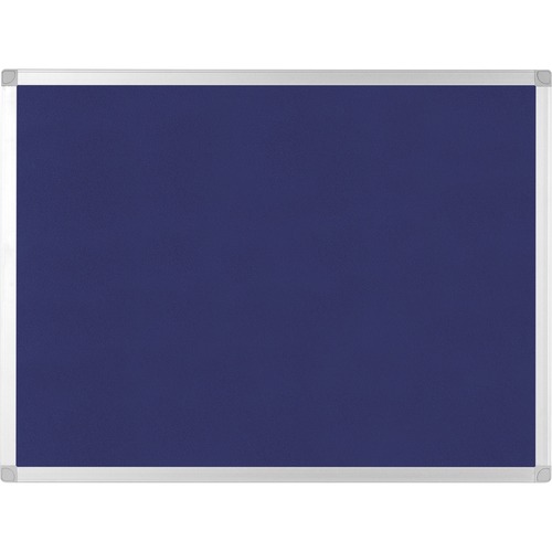 Bi-silque  Bulletin Board, Blue Fabric, 24"Wx36"Lx1/2"H, Blue