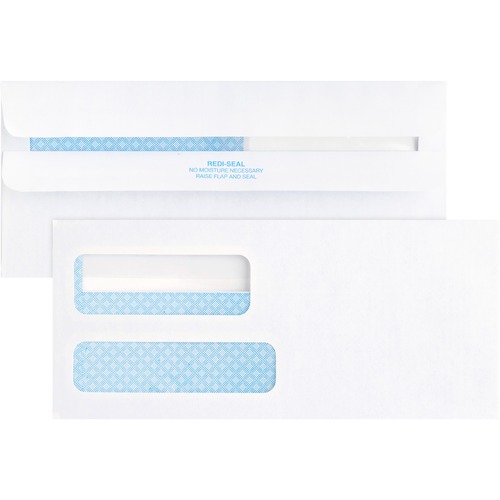 Business Source  Double Window Envelopes,No. 9,3-7/8"x8-7/8",500/BX,White