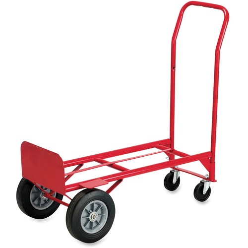 TWO-WAY CONVERTIBLE HAND TRUCK, 500-600 LB CAPACITY, 18W X 51H, RED
