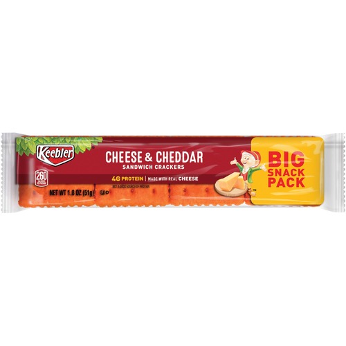 Keebler Co.  Cheese/Cheddar Crackers, Snack Pack, 1.8 Oz., 12/BX