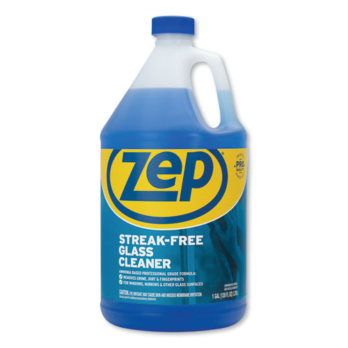 Streak-Free Glass Cleaner, Pleasant Scent, 1 Gal Bottle