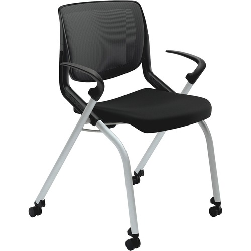 CHAIR,NSTNG,PLT FRAME,BK