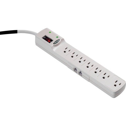 Advanced Computer Series Surge Protector, 7 Outlets, 6 Ft Cord, 1000 Joules