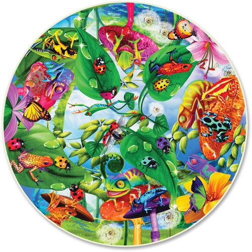 A Broader View  Puzzle, w/Creepy Critters, Round, 500 Pieces, MI