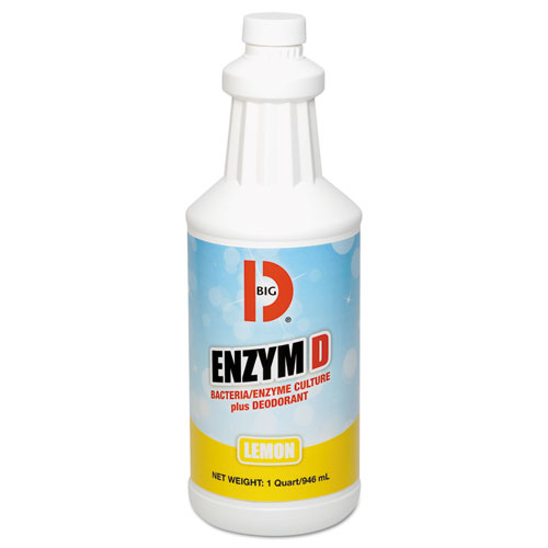 Enzym D Digester Liquid Deodorant, Lemon, 32oz, 12/carton