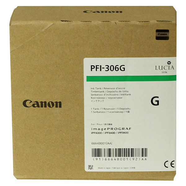 Canon 6664B001AA (PFI-306G) Greem OEM Ink Cartridge