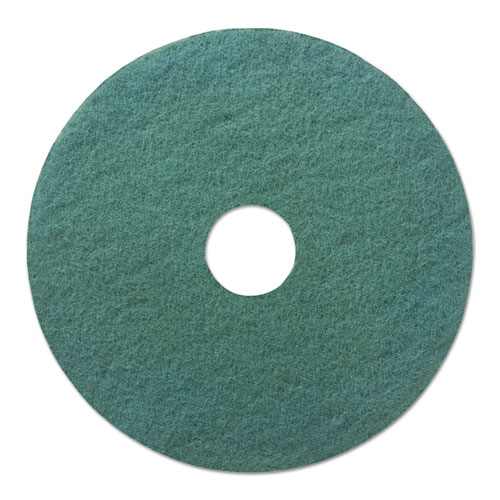 HEAVY-DUTY SCRUBBING FLOOR PADS, 20" DIAMETER, GREEN, 5/CARTON