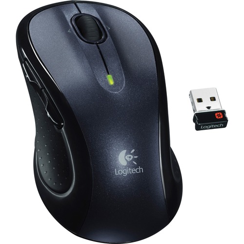 M510 WIRELESS MOUSE, 2.4 GHZ FREQUENCY/30 FT WIRELESS RANGE, RIGHT HAND USE, DARK GRAY