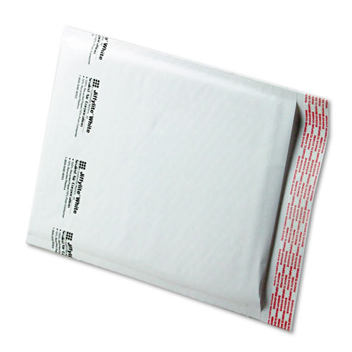 JIFFYLITE SELF-SEAL BUBBLE MAILER, #2, BARRIER BUBBLE LINING, SELF-ADHESIVE CLOSURE, 8.5 X 12, WHITE, 100/CARTON