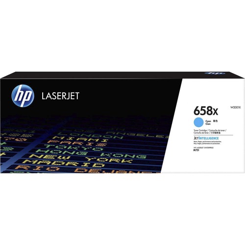 Hewlett-Packard  Toner Cartridge, HP 658X, 28,000 Yield, CYN