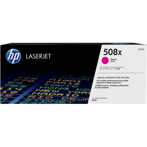 Hewlett-Packard  Toner Cartridge, HP 508X, 9,500 Page Yield, Magenta