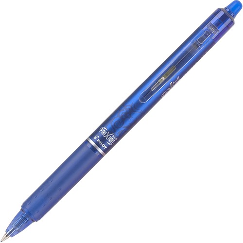 FRIXION CLICKER ERASABLE RETRACTABLE GEL PEN, FINE 0.7 MM, BLUE INK, BLUE BARREL