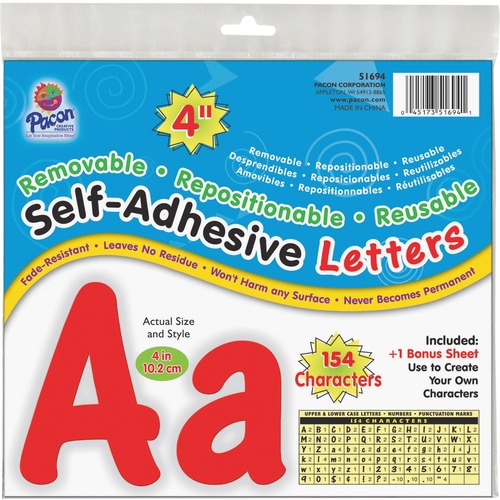 LETTERS,SELF STICK,RD,154