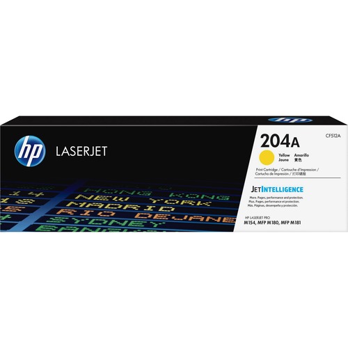 Hewlett-Packard  Toner Cartridge, HP204A, 900 Page Yield, Yellow