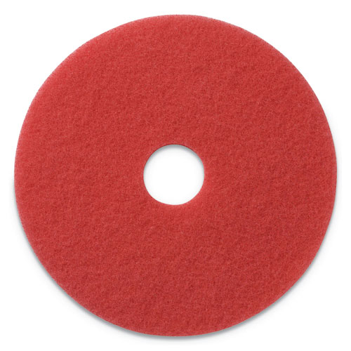 BUFFING PADS, 20" DIAMETER, RED, 5/CT