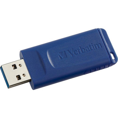 Verbatim  USB Flash Drive, 128BG, 2/5"Wx2-1/4"Lx3/4"H, BE