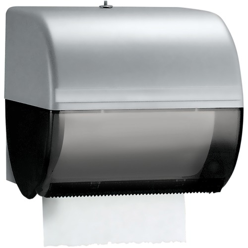 OMNI ROLL TOWEL DISPENSER, 10.5 X 10 X 10, SMOKE/GRAY