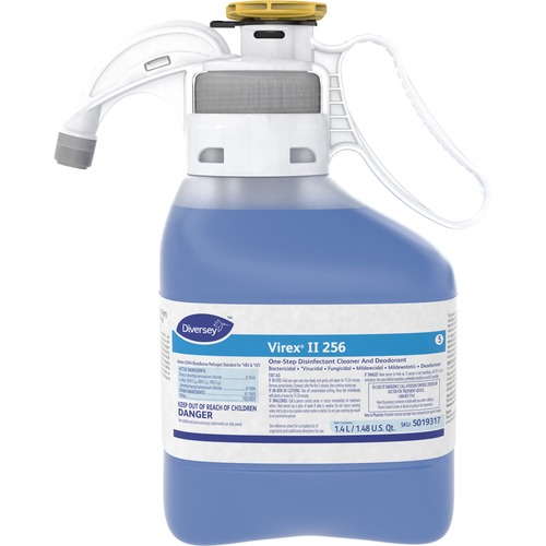 Diversey Care  Disinfectant Cleaner, Minty Scent, 1.4L, 2/CT, Blue