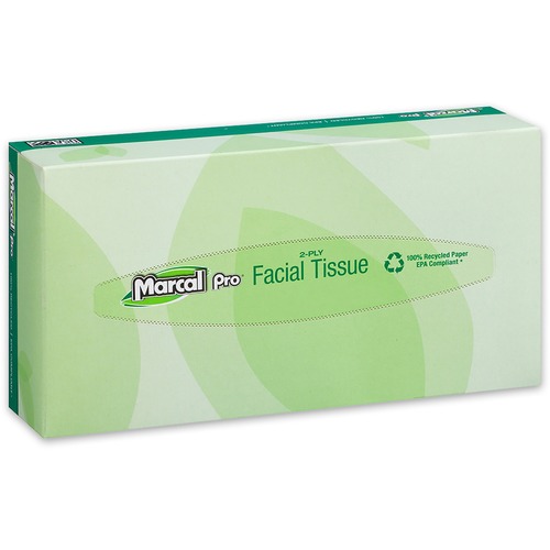 Marcal Paper Mills, Inc  Facial Tissue,2-Ply,Soft,4-1/2"x8-3/5"x1-4/5",30 BX/CT,WE