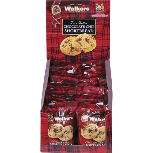 SHORTBREAD COOKIES, CHOCOLATE CHIP SHORTBREAD, 2.2 OZ BOX