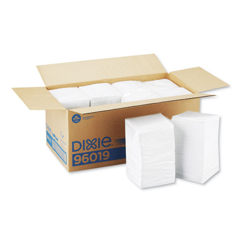 Beverage Napkins, Single-Ply, 9 1/2 X 9 1/2, White, 4000/carton