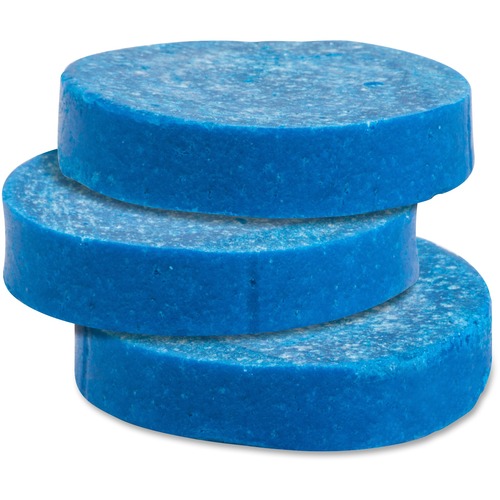 Genuine Joe  Toss Blocks w/Blue Dye, Non-Para, 144/CT, Cherry Scent/Blue