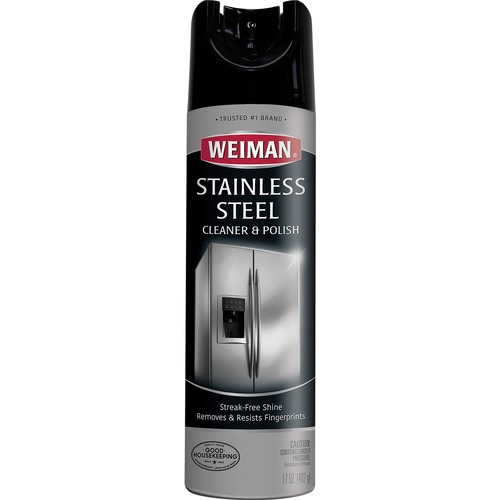 Stainless Steel Cleaner And Polish, 17 Oz Aerosol, 6/carton