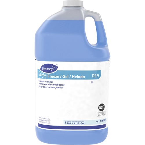 Diversey Care  Freezer Cleaner, Ready to Use, 1Gal, 4/CT, Blue