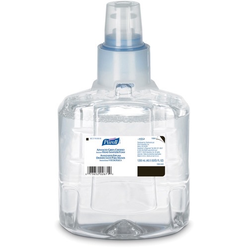 Gojo  Foam Hand Sanitizer, f/PURELL LTX-12, 1200ml, CL