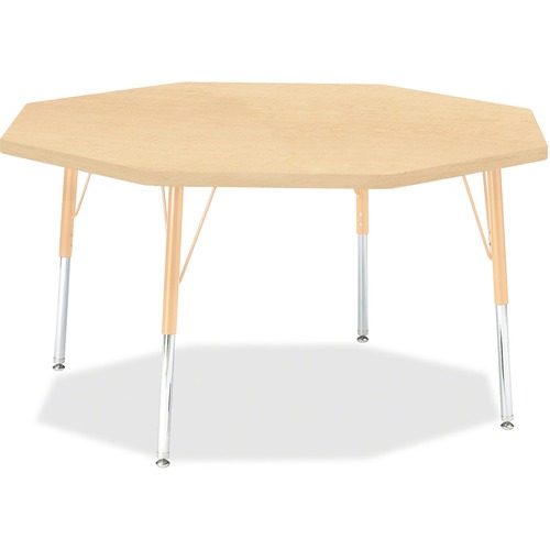 Jonti-Craft, Inc.  Activity Table, Octagon, 15"-24"x48", Maple