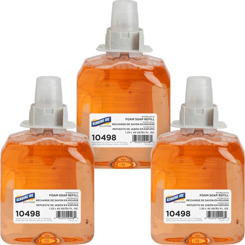 Genuine Joe  Dispenser Soap Refill, 1250 mL, Orange Blossom, 3/CT